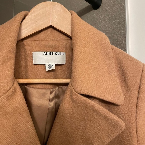 Anne Klein Wool Camel Coat - Picture 2 of 6